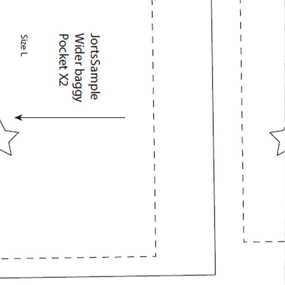 PDF Schnittmuster Baggy Jorts XXS-2XL | A4, A0 & US-Letter