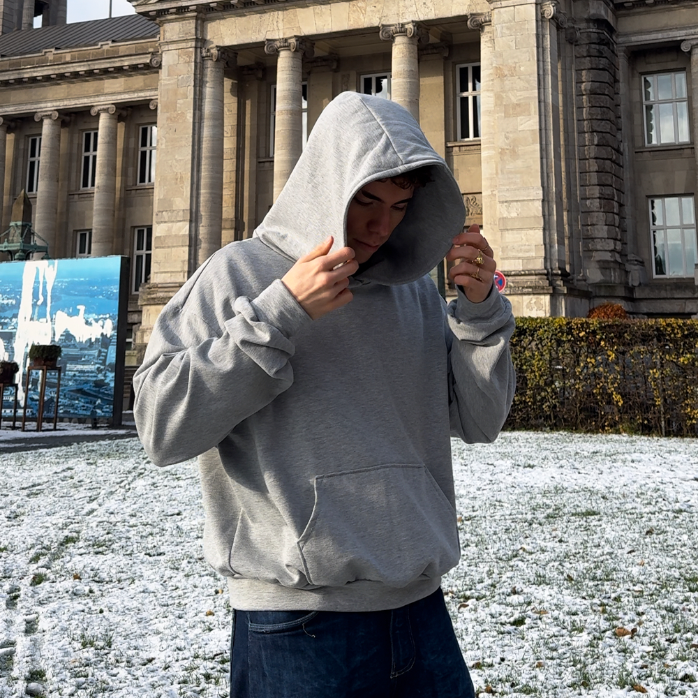 Oversize Hoodie Heavy genäht aus PDF Schnittmuster – Hoodie mit 3-teiliger Kapuze S bis XL