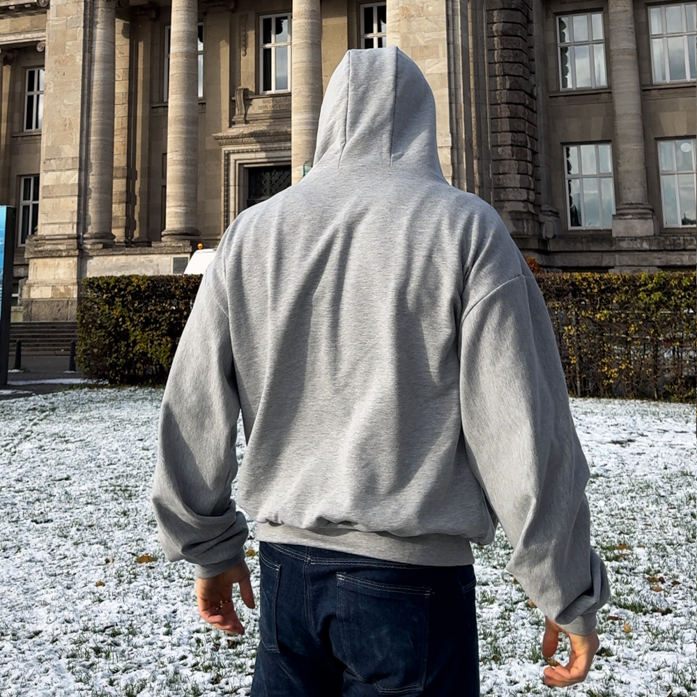 PDF Schnittmuster Oversize Hoodie Heavy – Rückansicht Kapuzenpullover zum Selbernähen