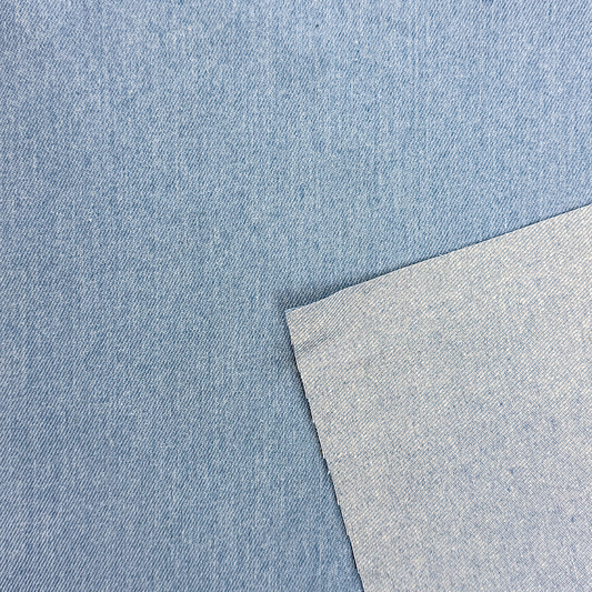Denim Stoff Hellblau | 330 g/m² | 100% Baumwolle