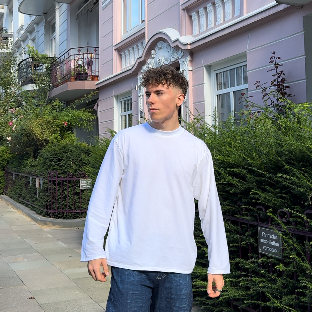 Longsleeve genäht aus PDF Schnittmuster – DIY Shirt mit langen Ärmeln S bis XL