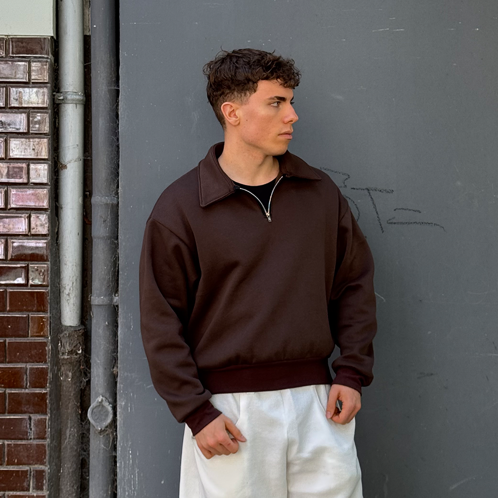 DIY Schnittmuster Half Zip Pullover mit Reißverschluss – PDF Download zum Selbernähen