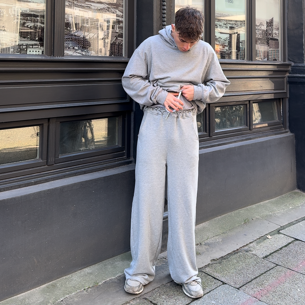 Selbstgenähte Jogginghose Open Leg – genäht aus PDF Schnittmuster im Oversize Style