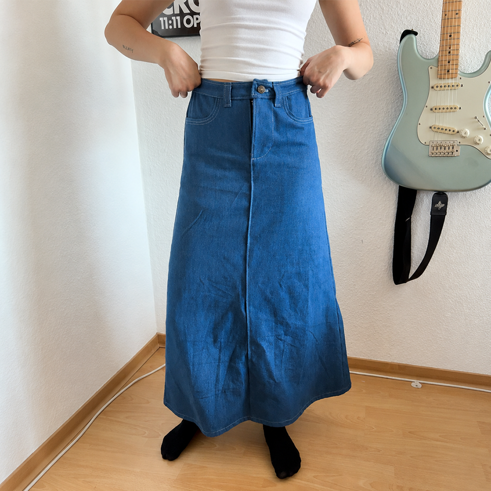 PDF Sewing Pattern Denim Skirt Long XXS-2XL | A4, A0 & US Letter