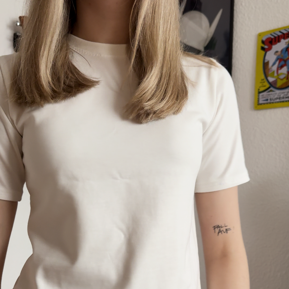 Women's T-Shirt DIY Kit | 1m Premium Jersey Stoff & 0.1m Bündchenstoff & Schnittmuster 3XS-3XL