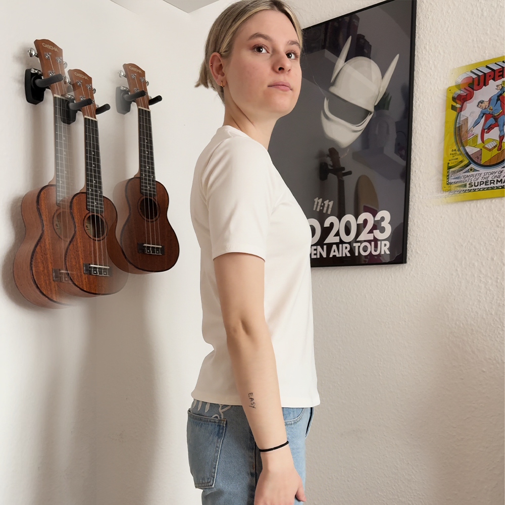 Women's T-Shirt DIY Kit | 1m Premium Jersey Stoff & 0.1m Bündchenstoff & Schnittmuster 3XS-3XL