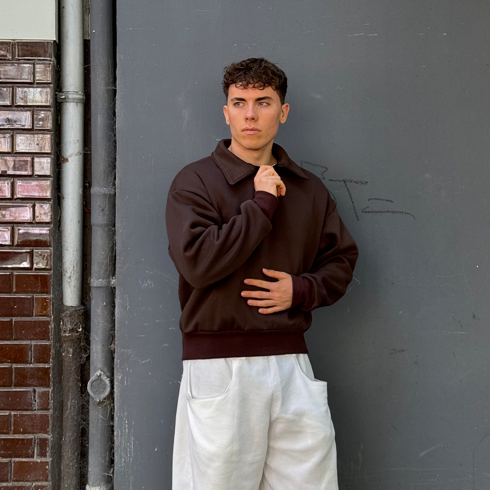 Half Zip Pullover Schnittmuster im Oversize Fit – selbstgenäht aus PDF Datei