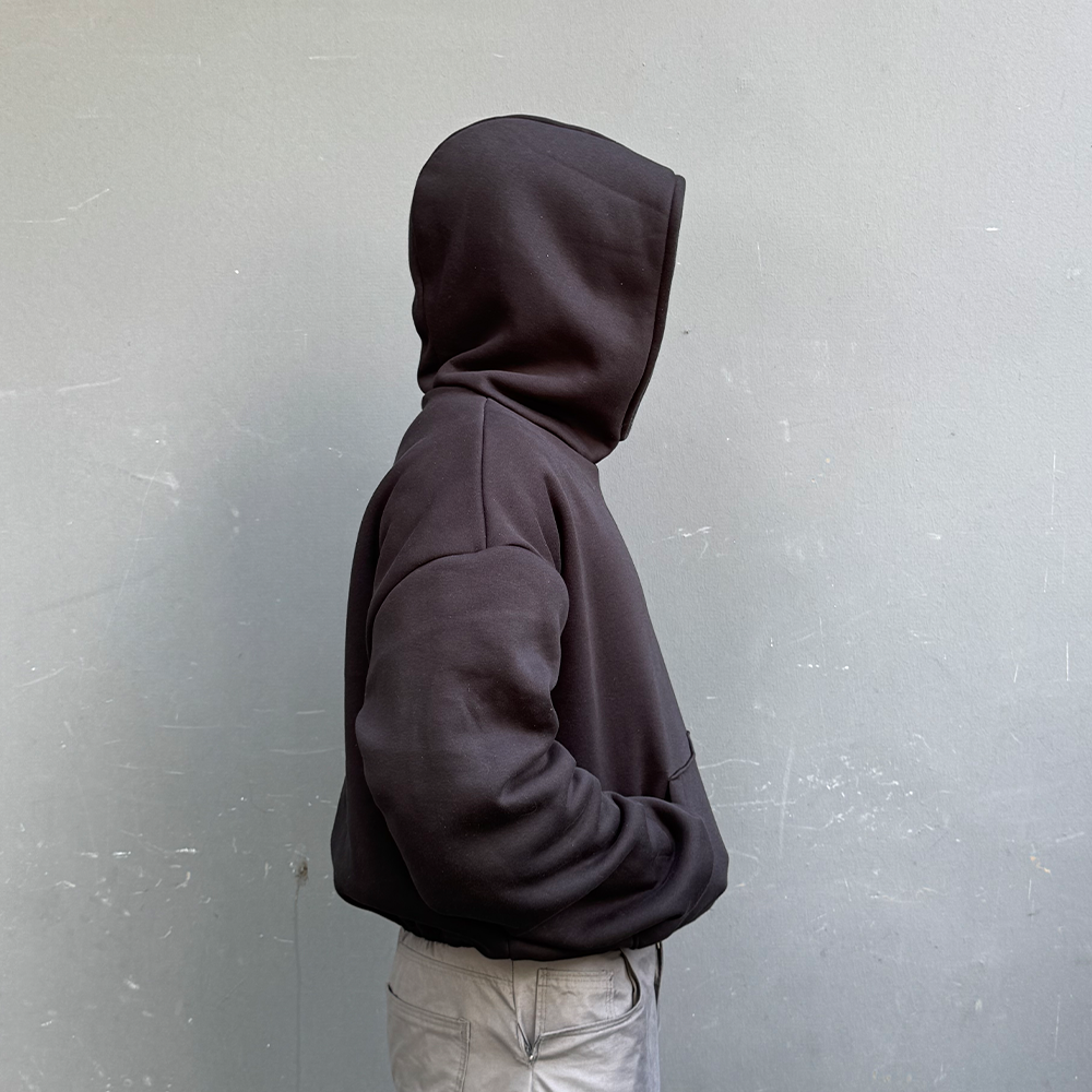 PDF Schnittmuster Wide Hoodie – Seitenansicht Oversize Kapuzenpullover