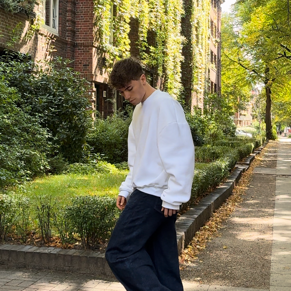 DIY Sweatshirt Fives nähen – PDF Schnittmuster Oversize Pullover im urbanen Look