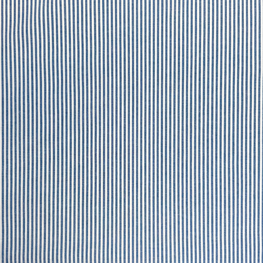 Streifen Stoff Hellblau | 110 g/m² | 100% Baumwolle