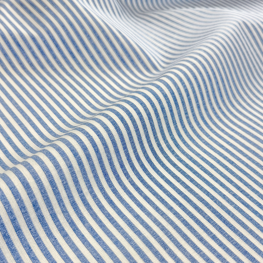 Striped fabric light blue | 110 g/m² | 100% cotton