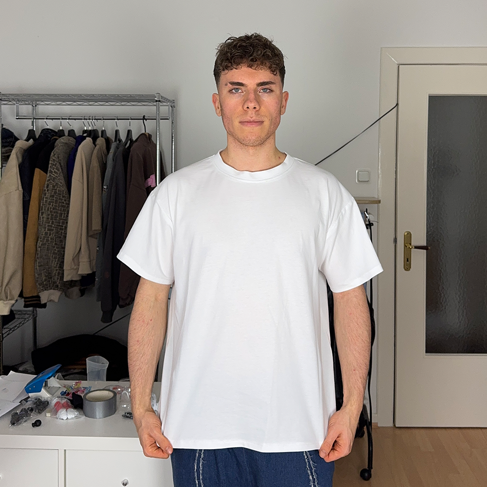 Oversize T-Shirt genäht aus PDF Schnittmuster – Kurzarm Shirt im Streetwear Look S bis XL