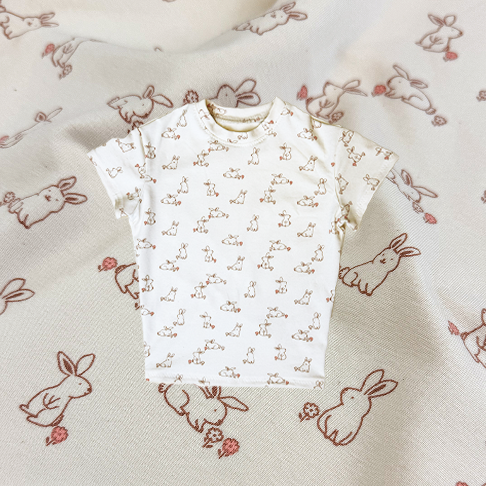 Baby Tee DIY Kit | 1m Jersey Stoff & Schnittmuster XXS-2XL
