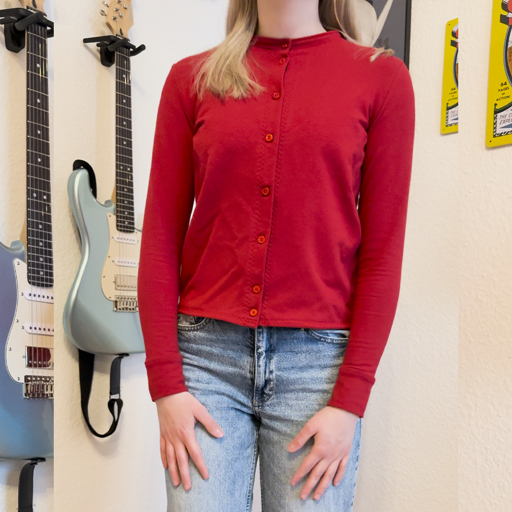 Cardigan DIY Kit | 2m Soft Sweat Stoff & Schnittmuster XXS-2XL