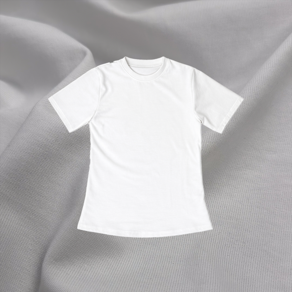 Women's T-Shirt DIY Kit | 1m Premium Jersey Stoff & 0.1m Bündchenstoff & Schnittmuster 3XS-3XL
